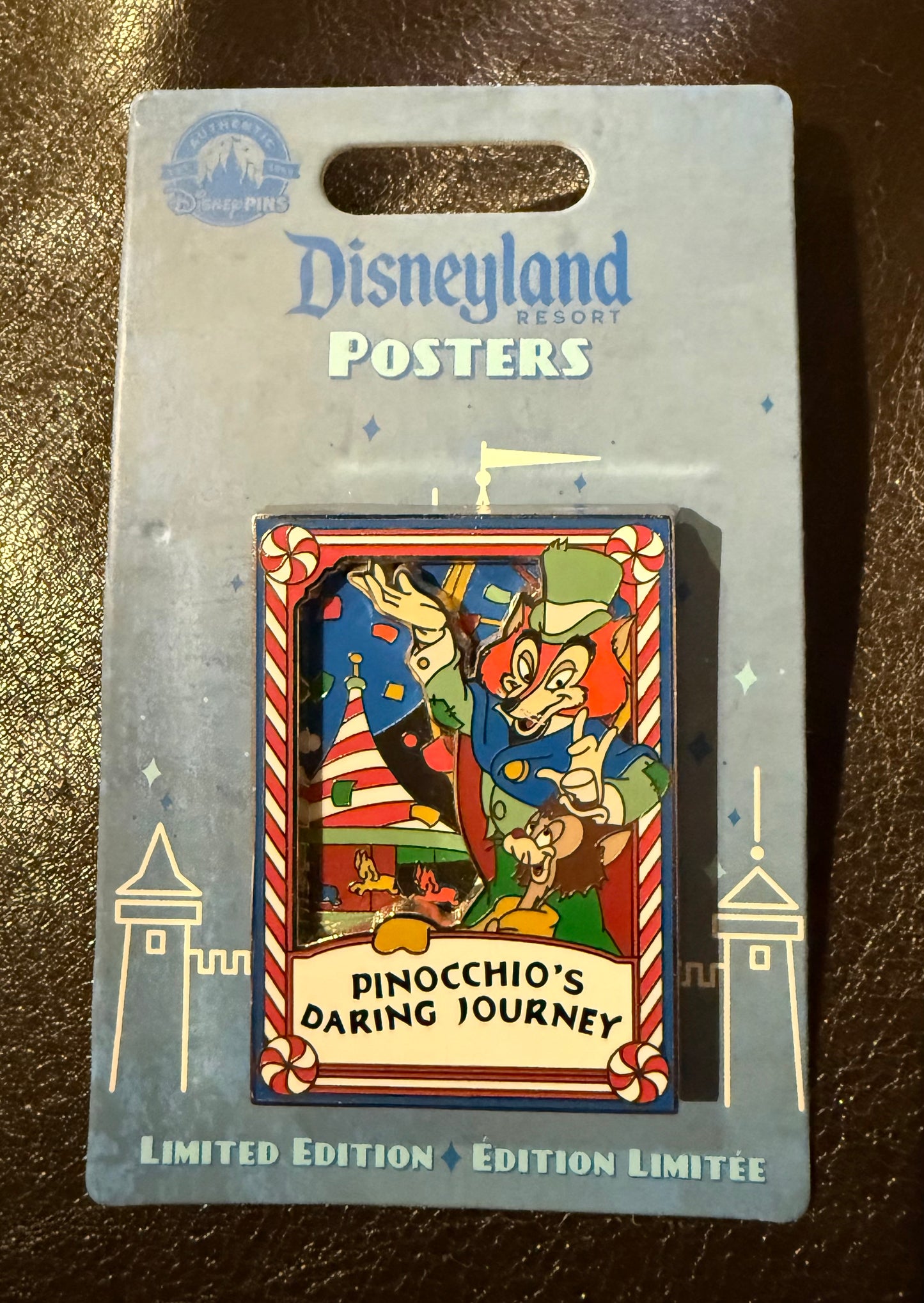 Disneyland Attraction Poster Pinocchio’s Daring Journey B8