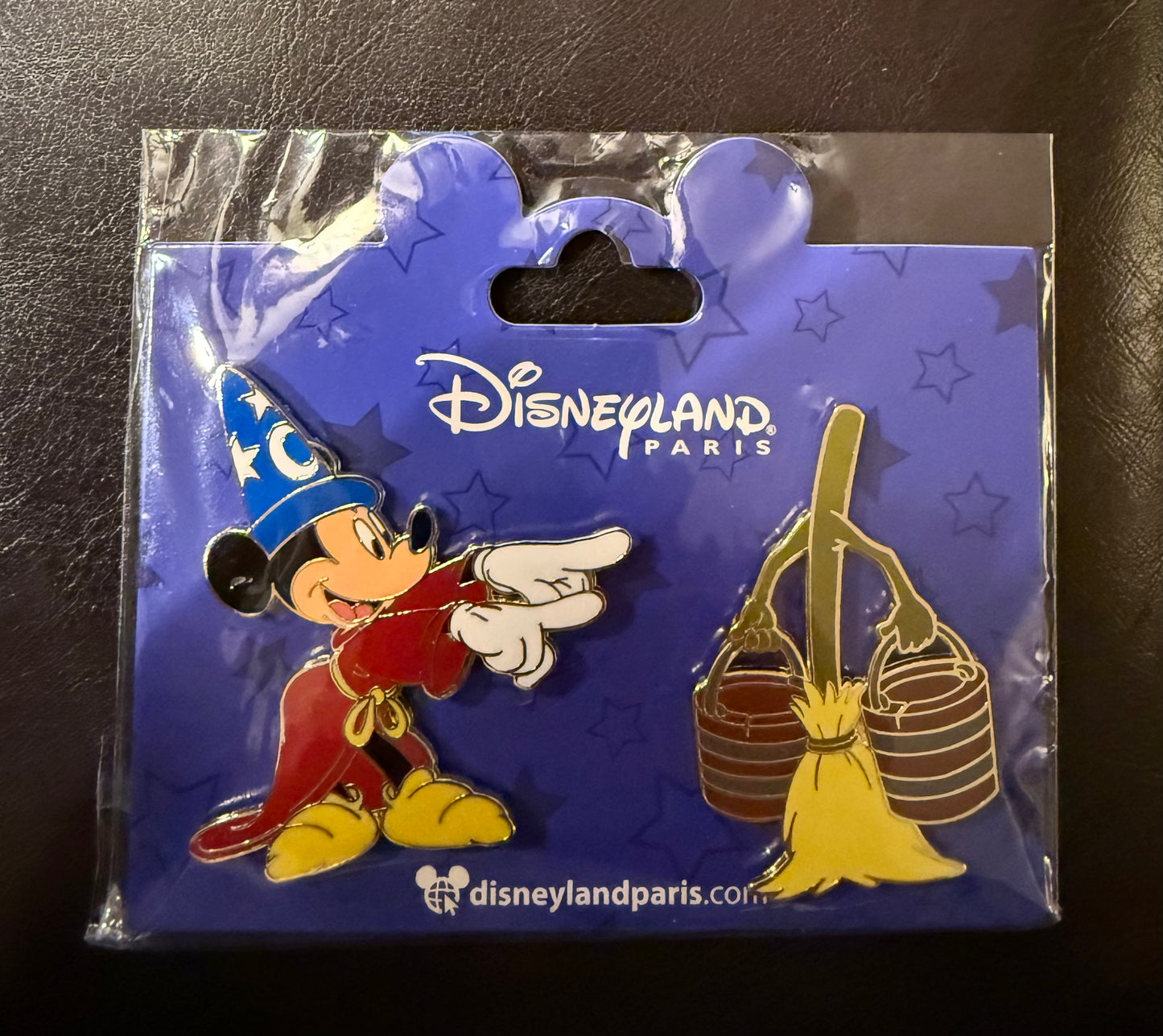 Mickey and Broom 2-Pin Set B6