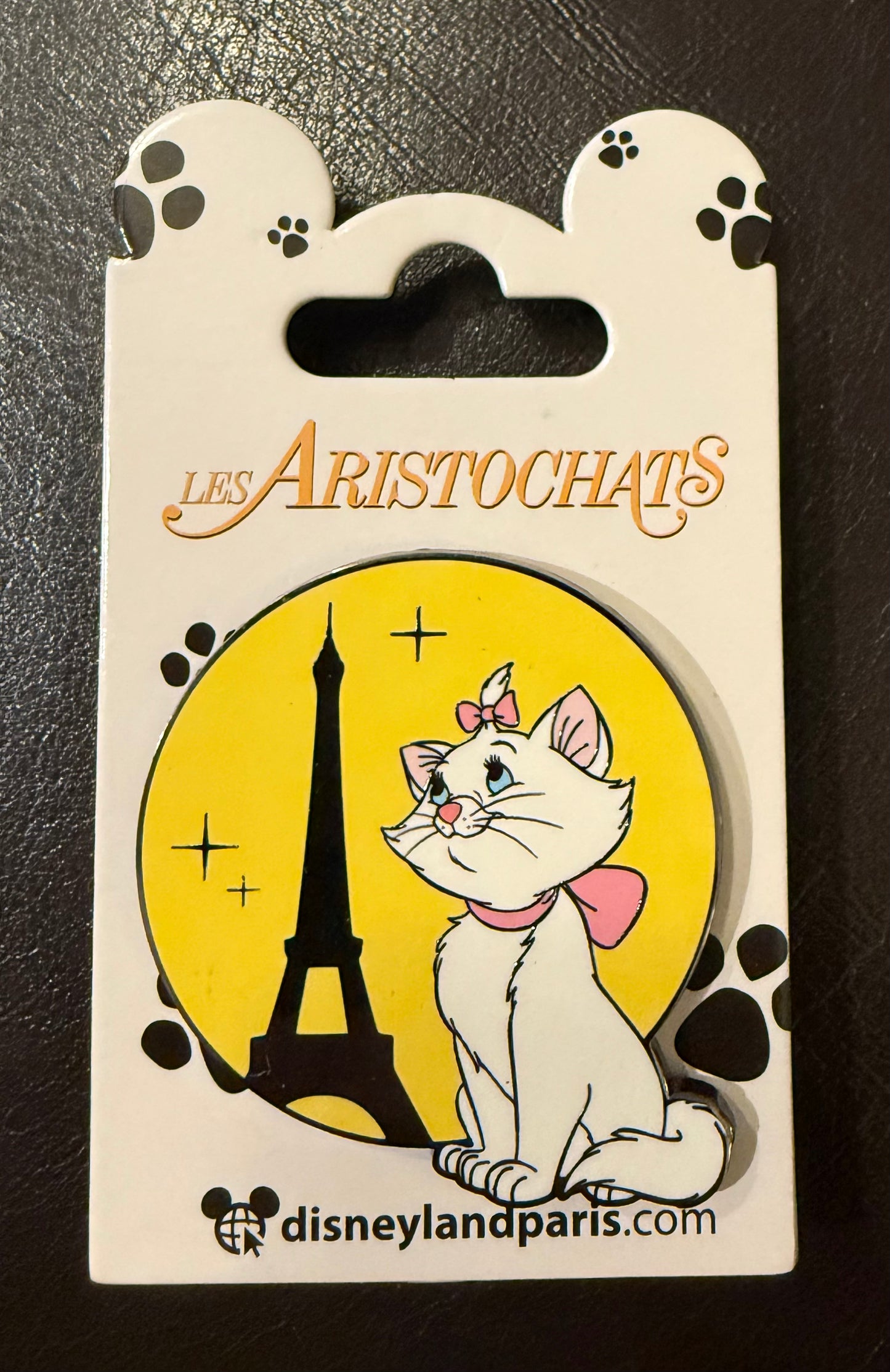 Marie Eiffel Tower Yellow Background B4