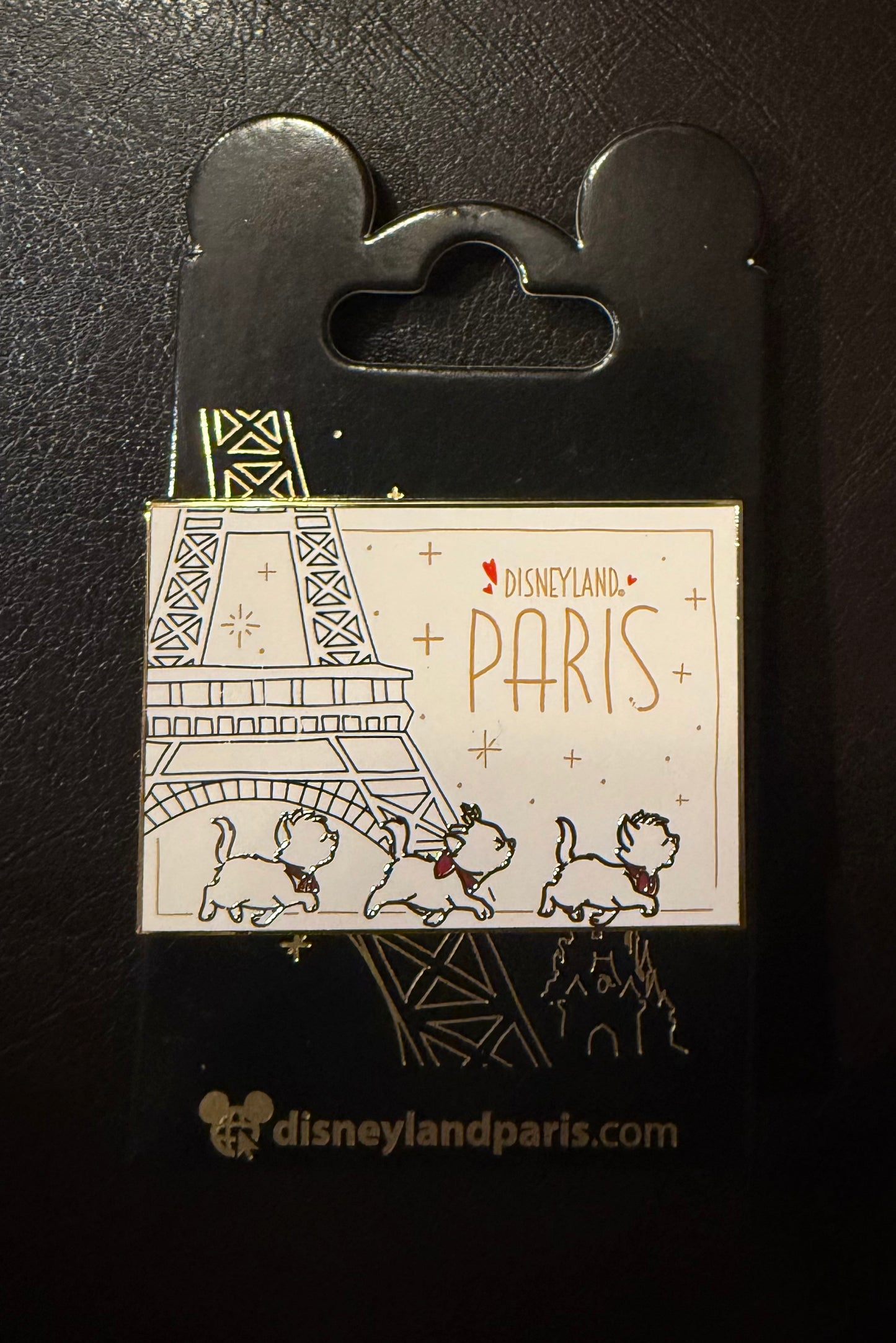 Marie, Toulouse and Berlioz Aristocats Kitten Eiffel Tower B4