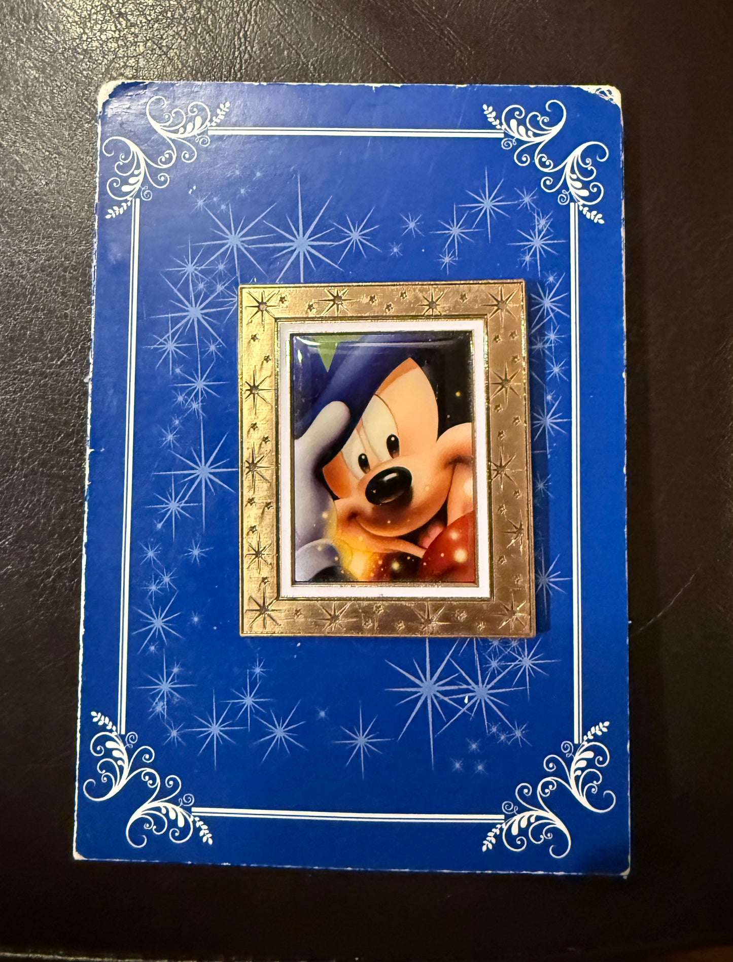 Sorcerer Mickey Smile Gold Portrait B6