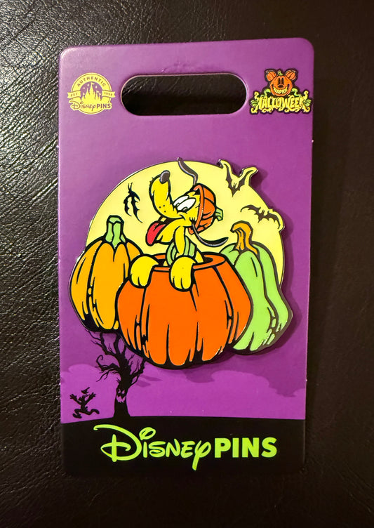 Pluto Popping Out of Pumpkin