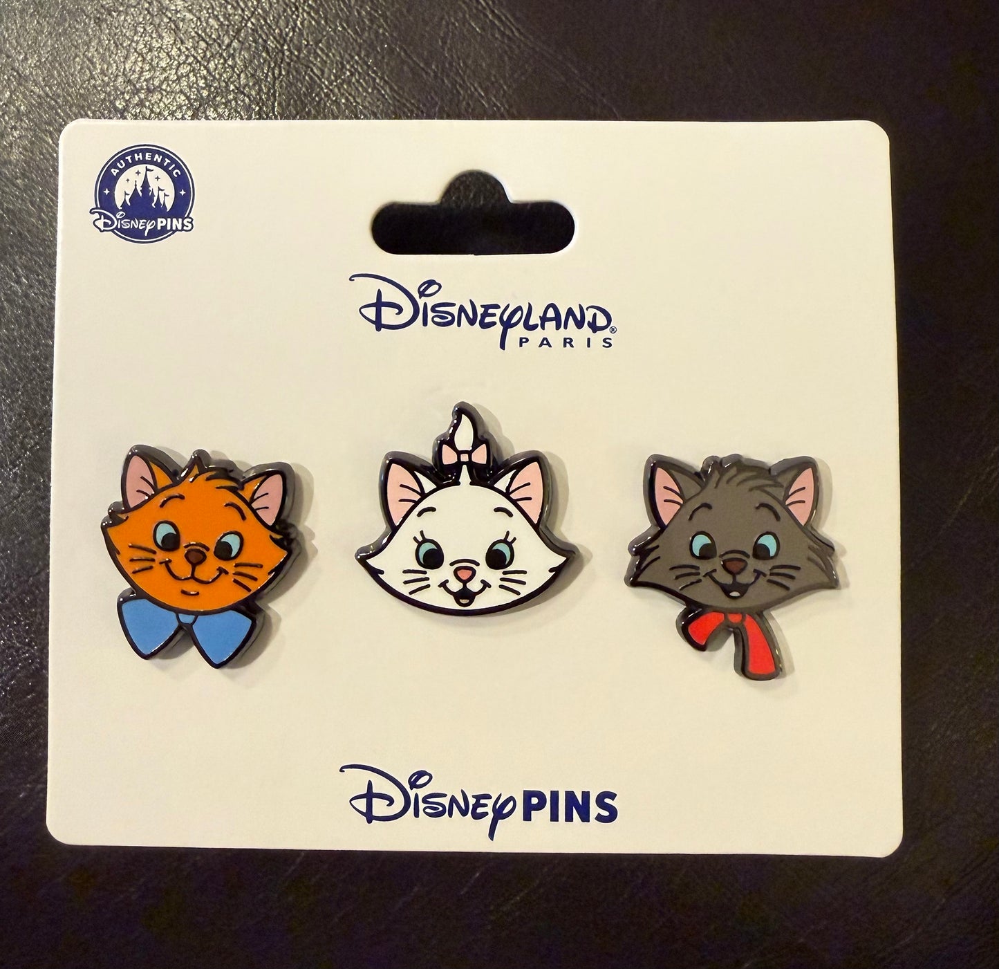 Toulouse, Marie and Berlioz Mini Character Heads 3-Pin Set B4