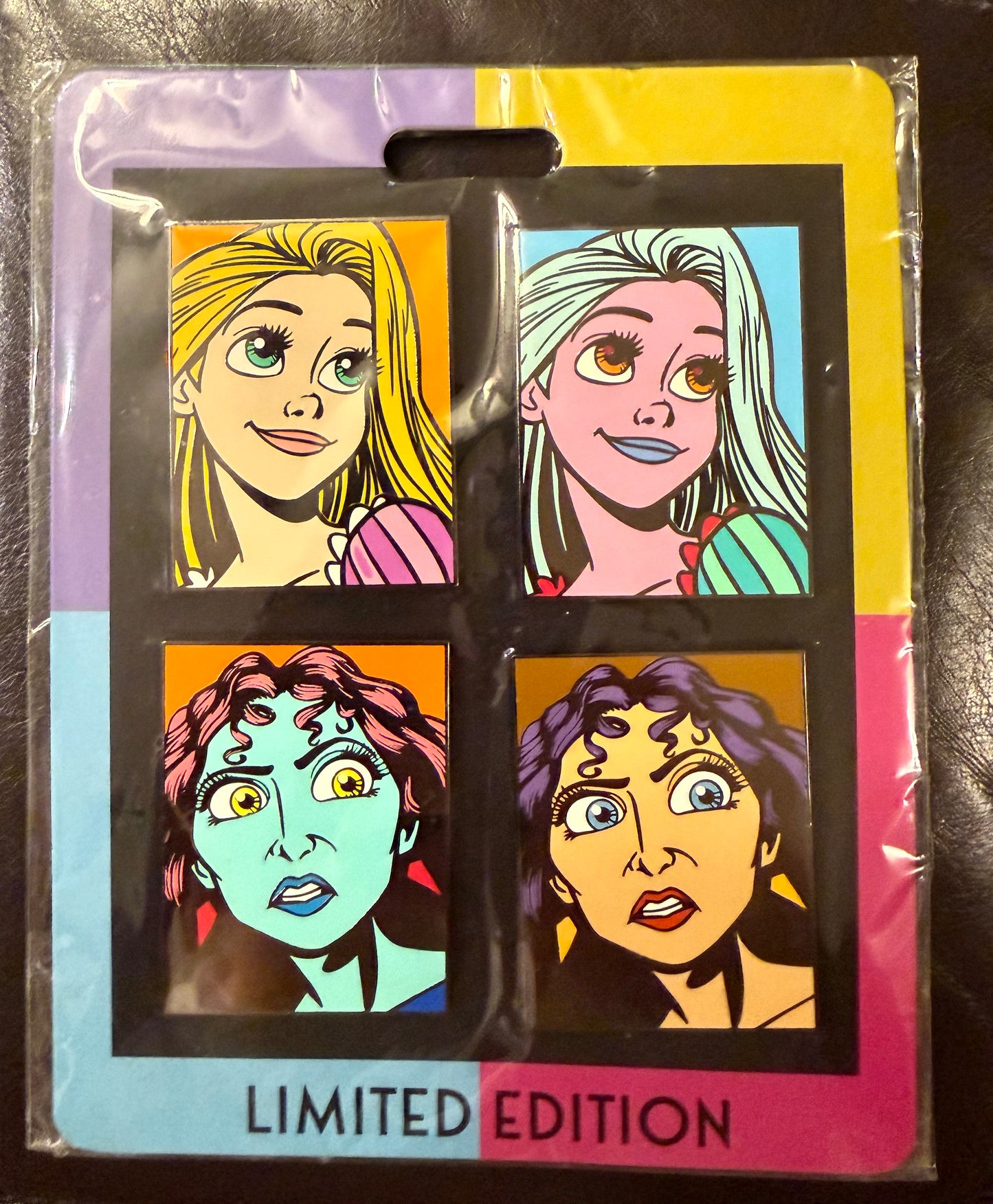Rapunzel and Mother Gothel Pop Art Princess and Villain Series 4-Pin Set B10