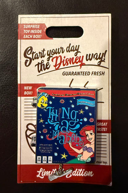 Ariel and Flounder Thing a Mabobs Cereal Box B7
