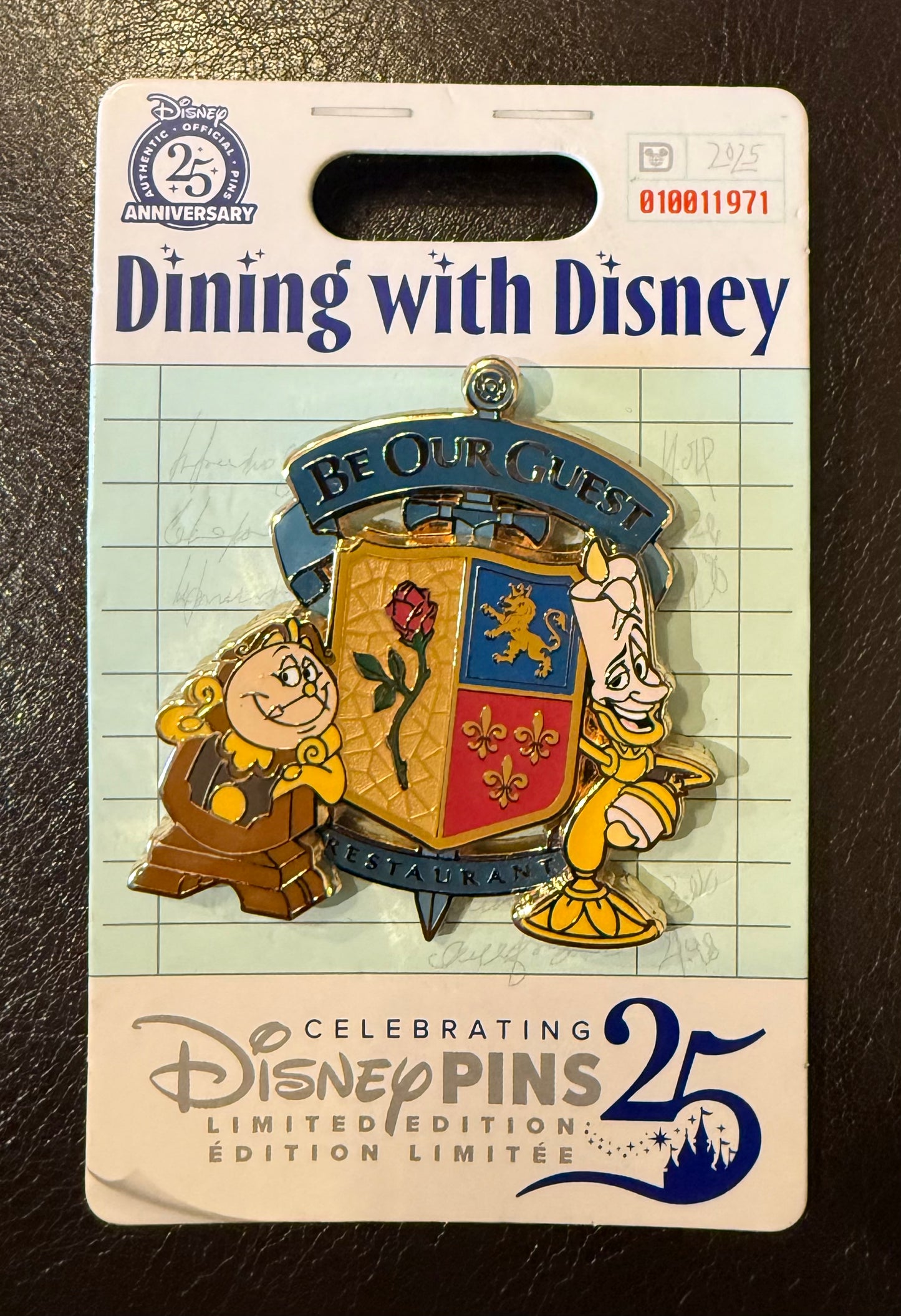 Cogsworth and Lumiere Dining with Disney Be Our Guest Restaurant B5