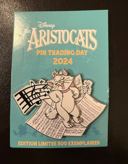 Marie Singing and Dancing on Sheet Music Pin Trading Day 2024 B2